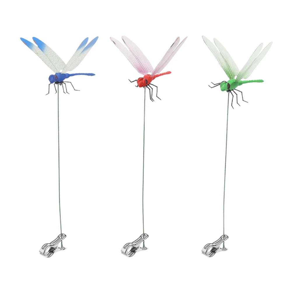 alloet Dragonfly Hat Clip Bug Deterrent Garden Decor