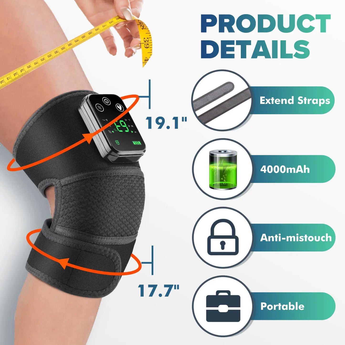 Intelligent Electric Heating Knee Protection Massage Warm Compress Device