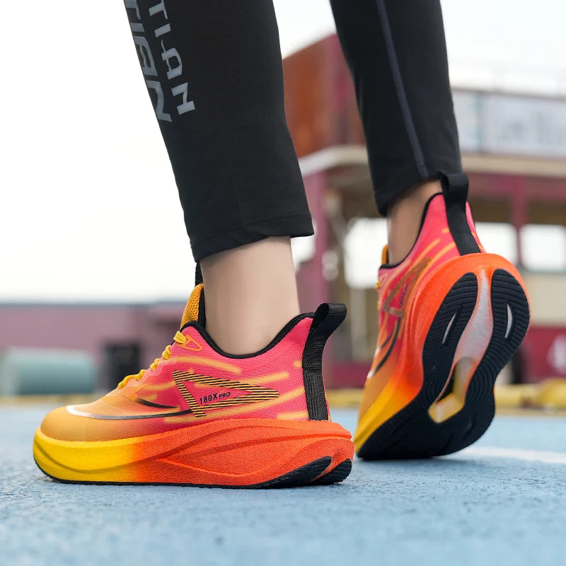 Fujian Unisex Running Shoes Breathable Cushioned Non Slip Sneakers