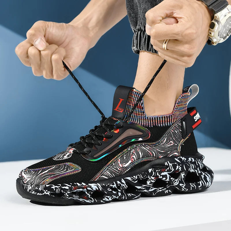 Men's Casual Breathable Sneakers TPU Outsole Running Shoes