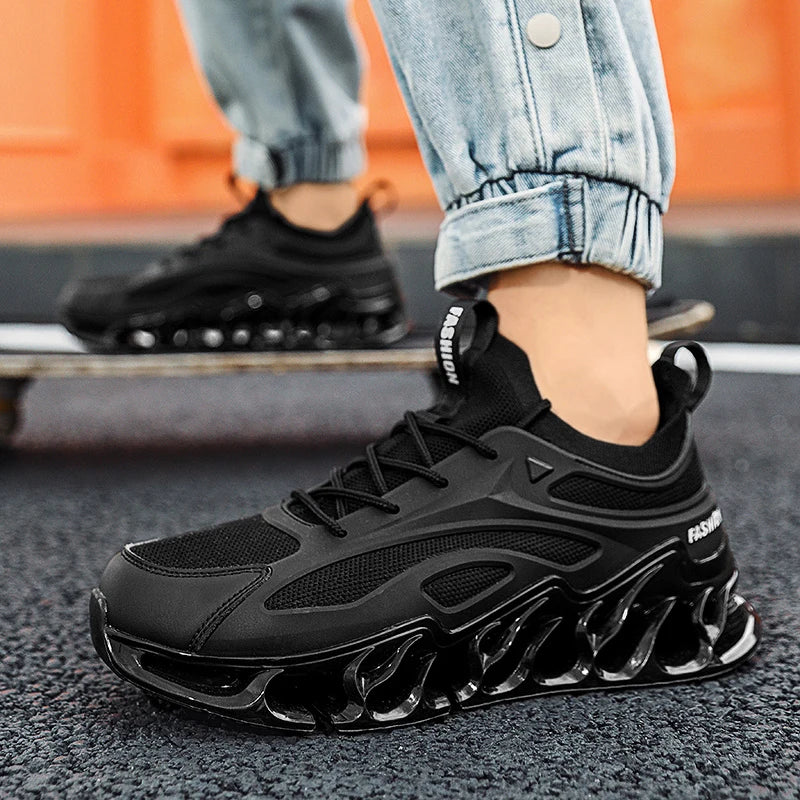 Men Casual Sneakers Lace Up Breathable Training Shoes