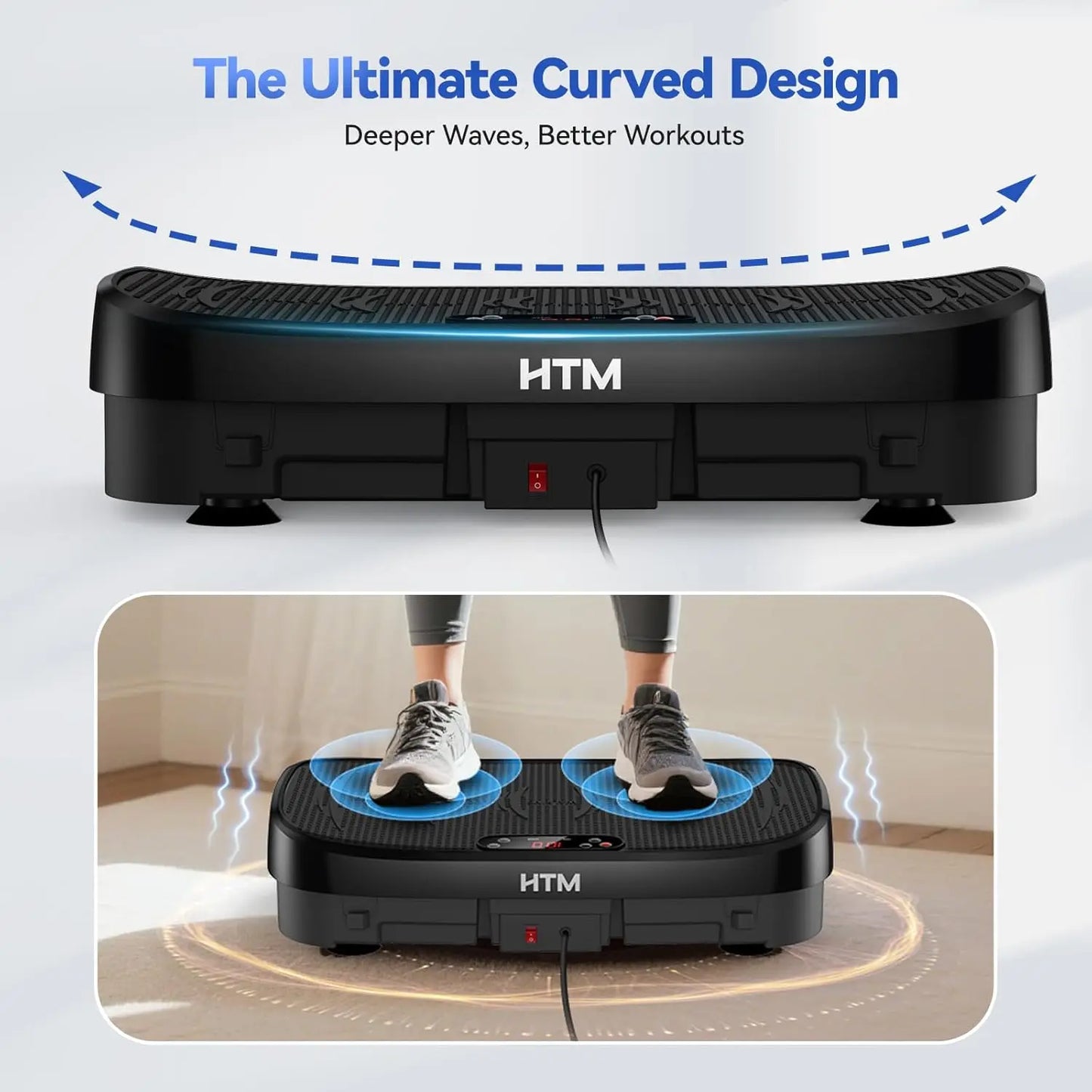 HTM Vibration Plate Fitness Machine For Whole Body Workout