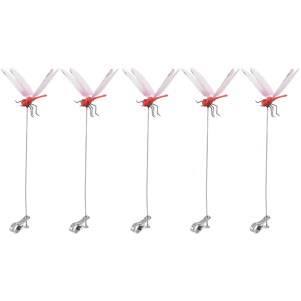 alloet Dragonfly Hat Clip Bug Deterrent Garden Decor