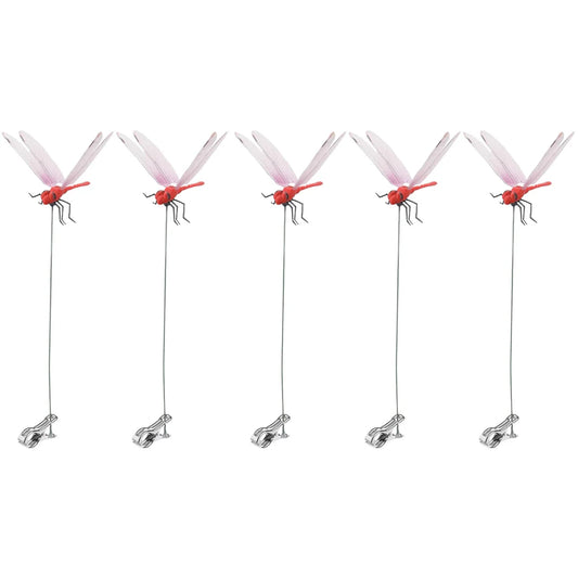 Alloet Dragonfly Hat Clip Deterrent Realistic Garden Decor