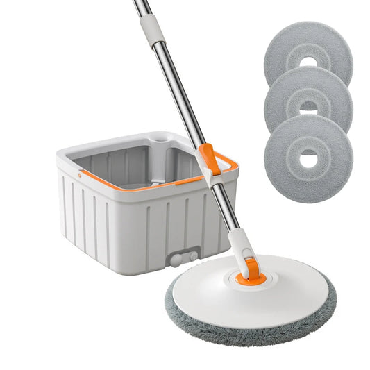 Virul Spin Mop Bucket Set Self Wringing Dual Compartment