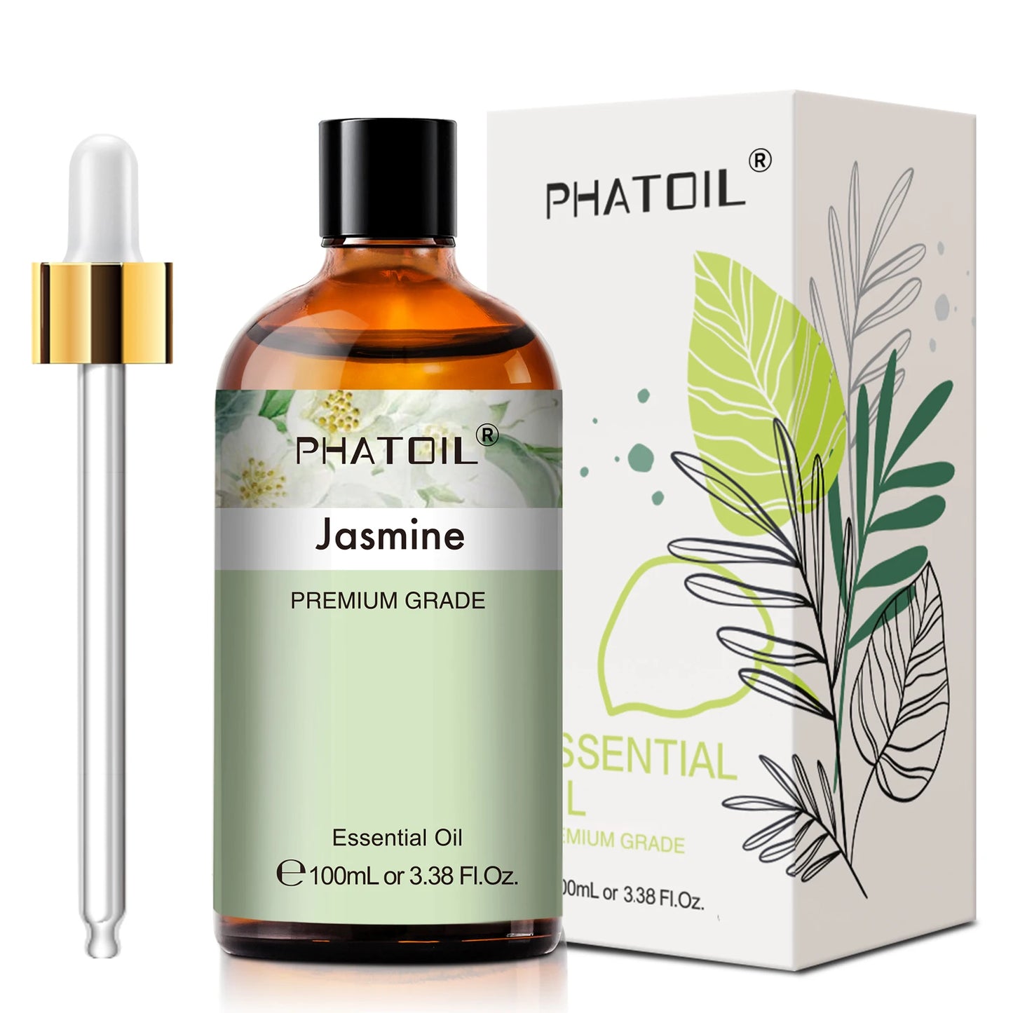 PHATOIL Pure Natural Essential Oils Lavender Jasmine Vanilla Eucalyptus