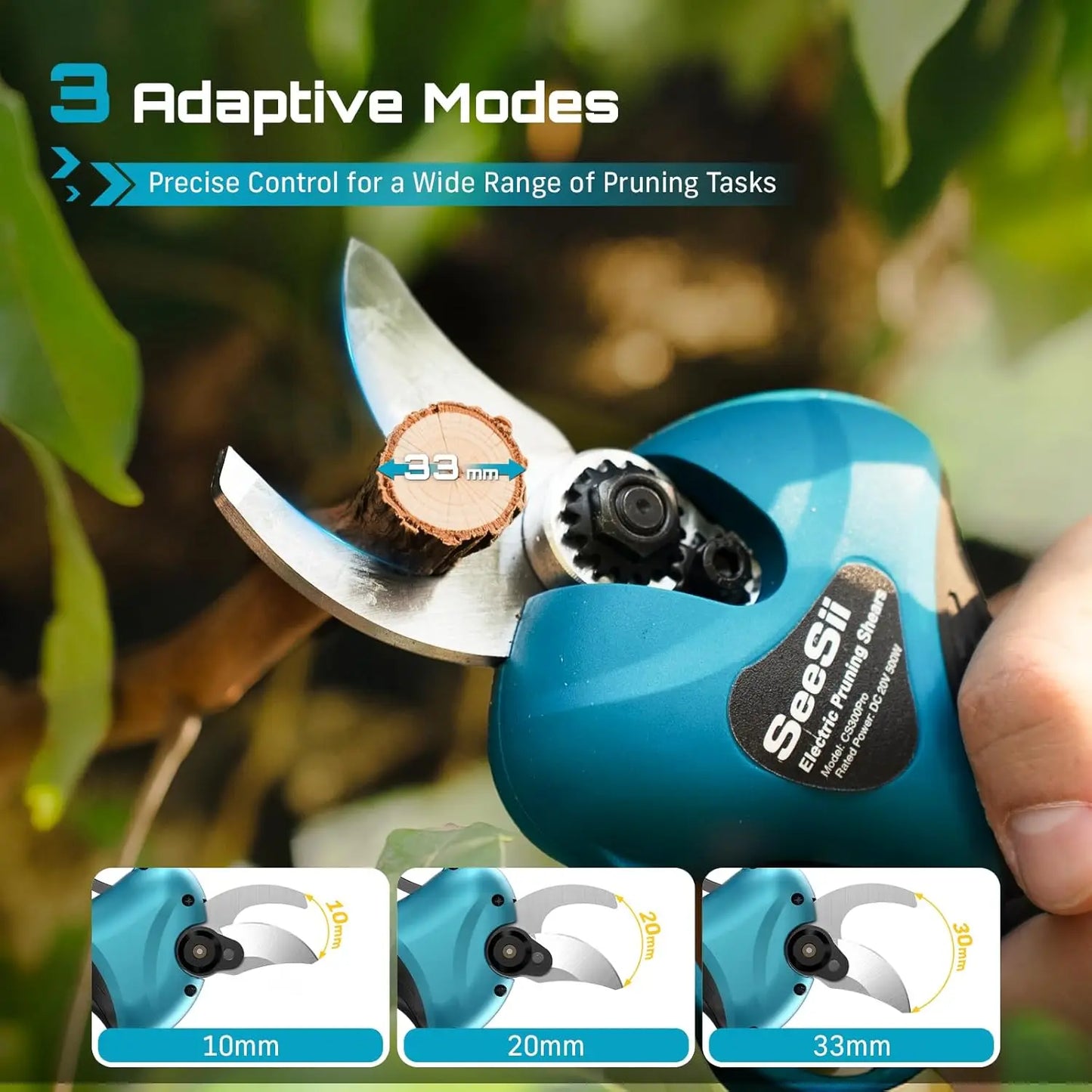Seesii Brushless Cordless Electric Saw and Pruning Shears Kit