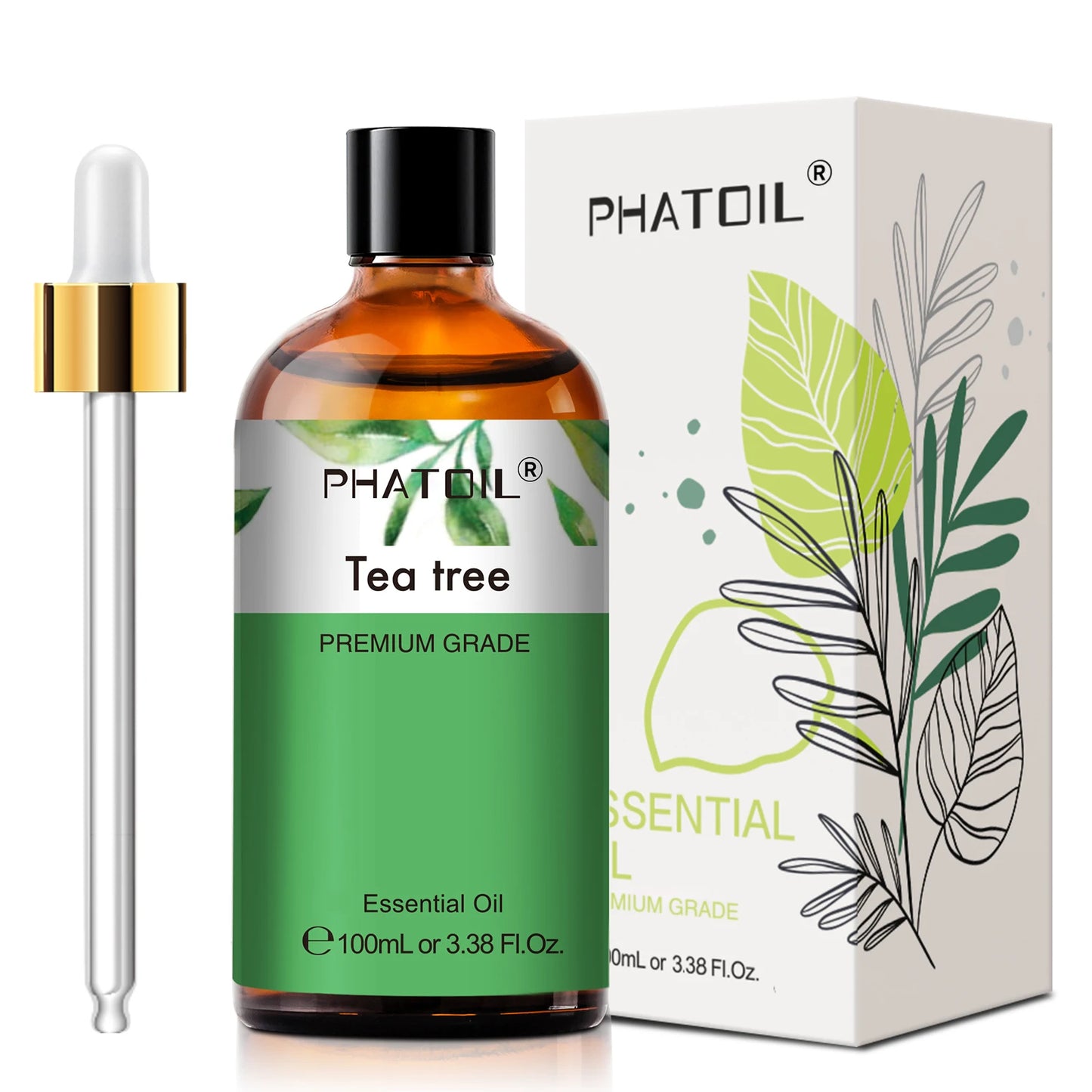 PHATOIL Pure Natural Essential Oils Lavender Jasmine Vanilla Eucalyptus