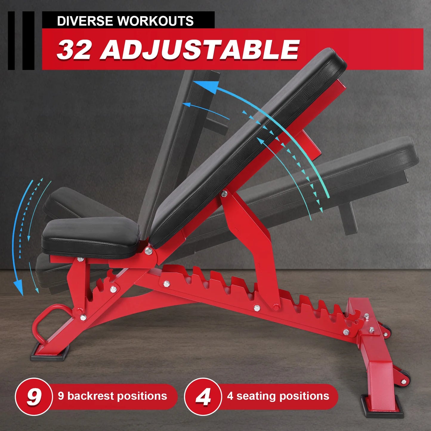 Adjustable Workout Bench Incline Decline for Home Gym and Garage