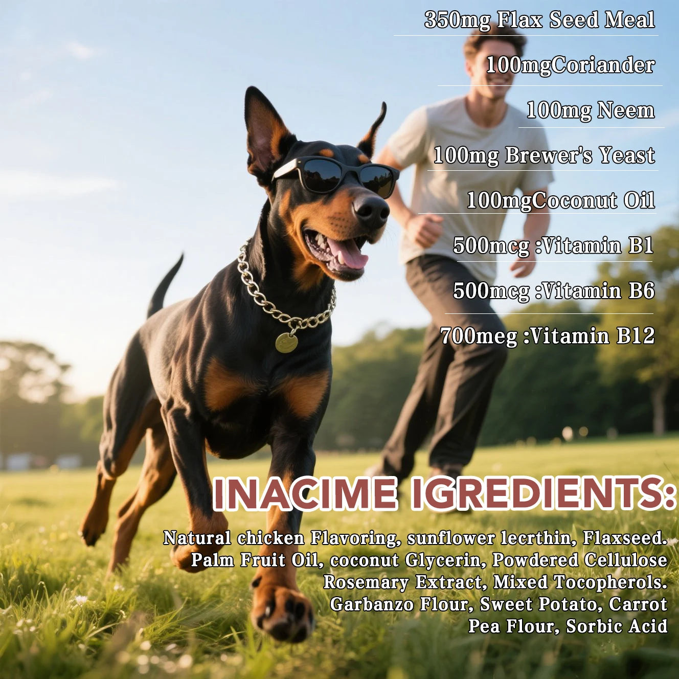All Natural Dog Flea and Tick Chews for Skin Relief