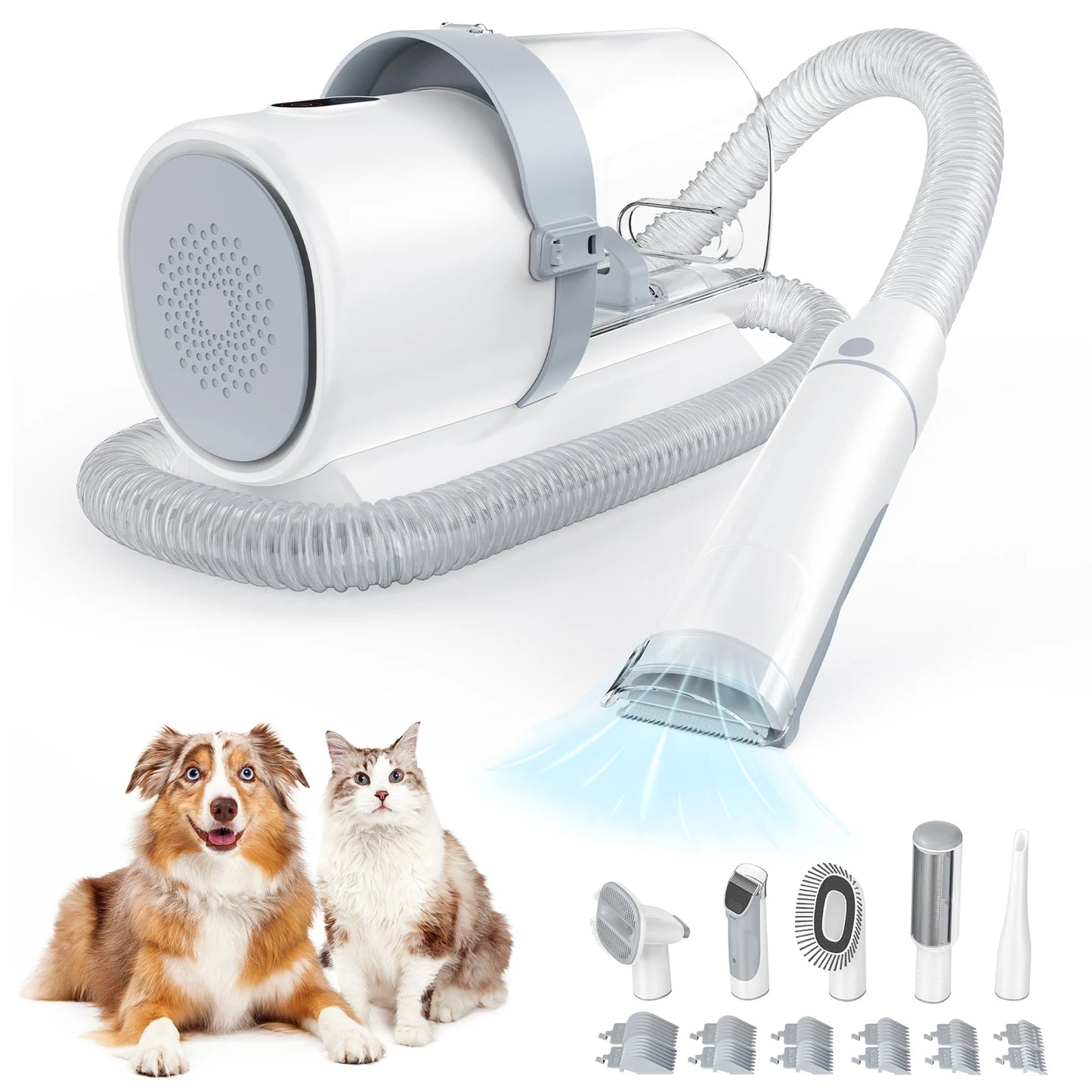 Professional Pet Grooming Vacuum Kit With Cordless Clippers For Cats