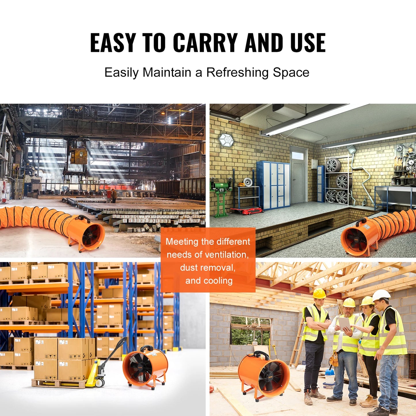SucceBuy Industrial Exhaust Fan Ventilator For Home And Warehouse