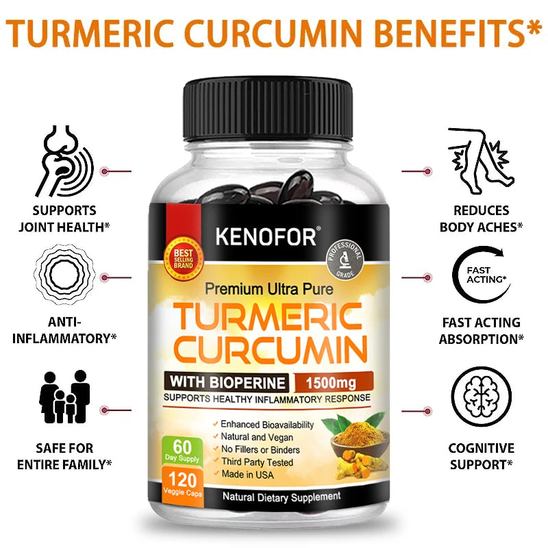 Taoters Curcumin Knee Joint and Bone Health Supplement