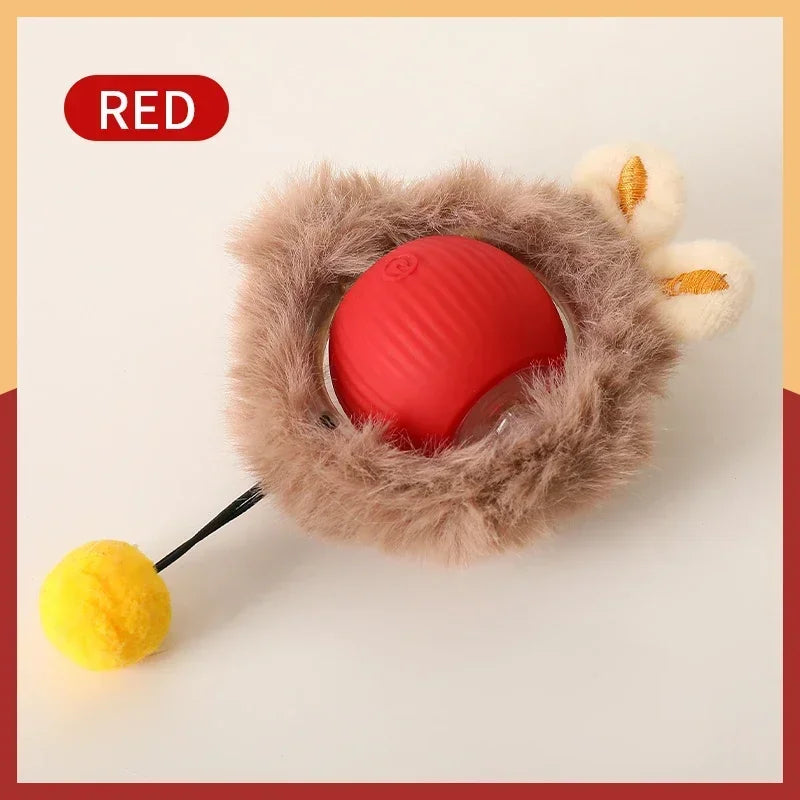 Interactive Cat Ball Toy Automatic Rolling Rechargeable Smart Pet Toy