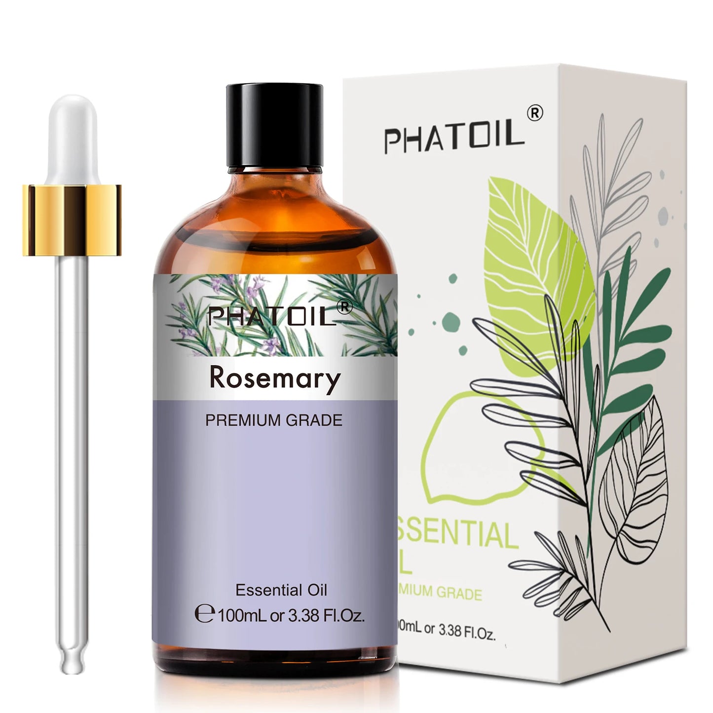 PHATOIL Pure Natural Essential Oils Lavender Jasmine Vanilla Eucalyptus