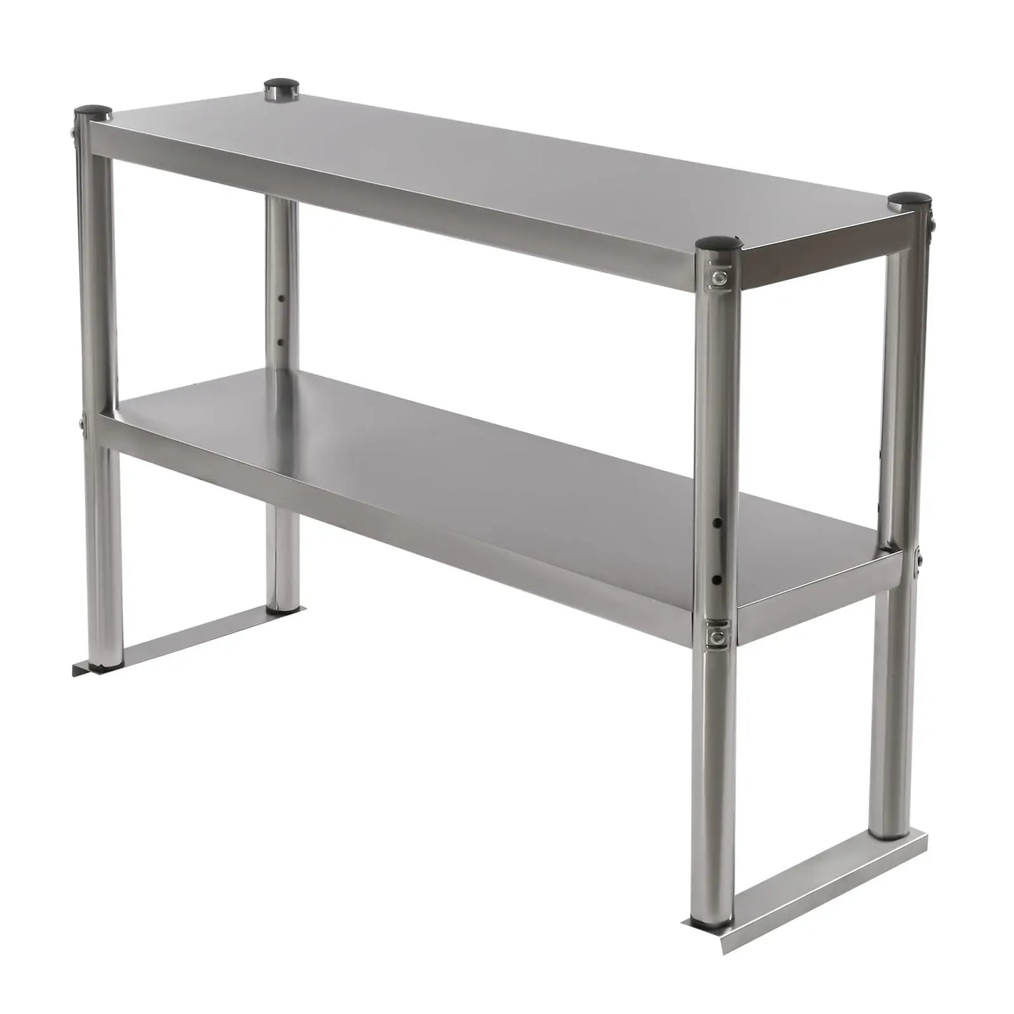 Bymaocar Double Overshelf Stainless Steel 2Tier Prep and Work Shelf
