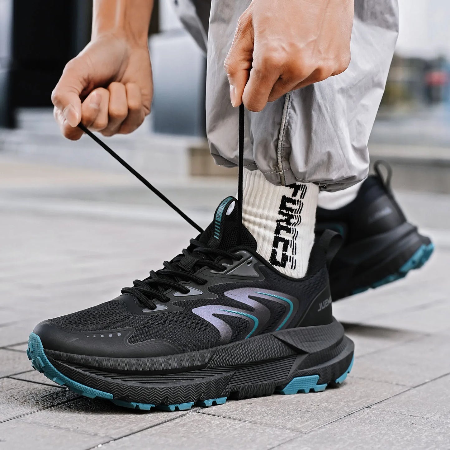 Unisex Running Shoes Cushioned Breathable Anti Slip For Marathon