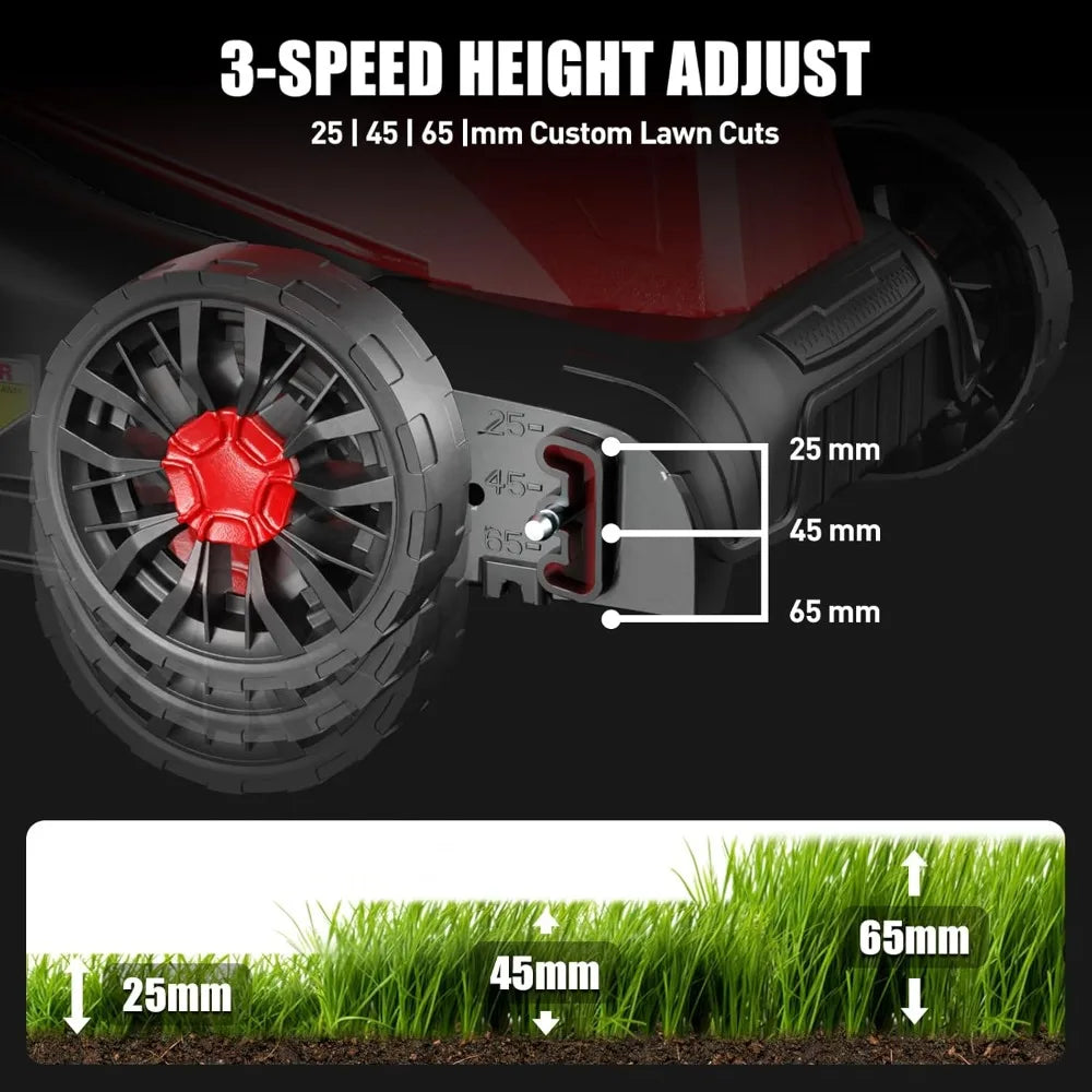 Electric Corded Push Lawn Mower With Instant Start Button