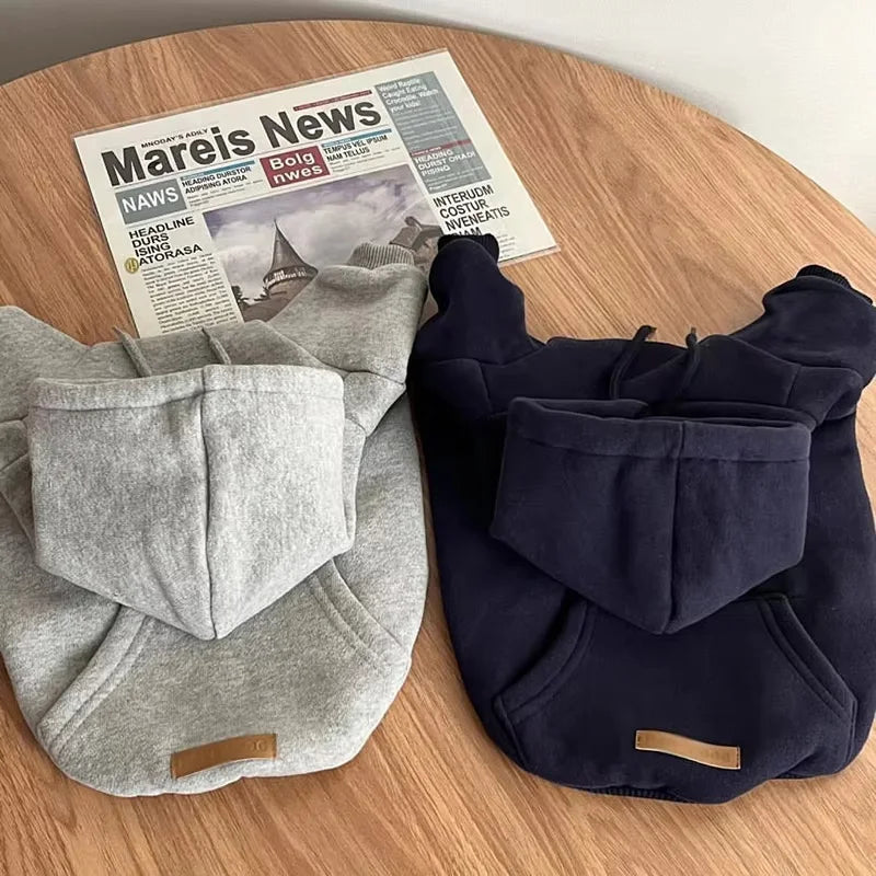 Warm Dog Hoodies Soft Fleece Pet Clothes for Small Medium Dogs Comfortable Puppy Clothes Yorkshire Chihuahua Costumes Pet Supply