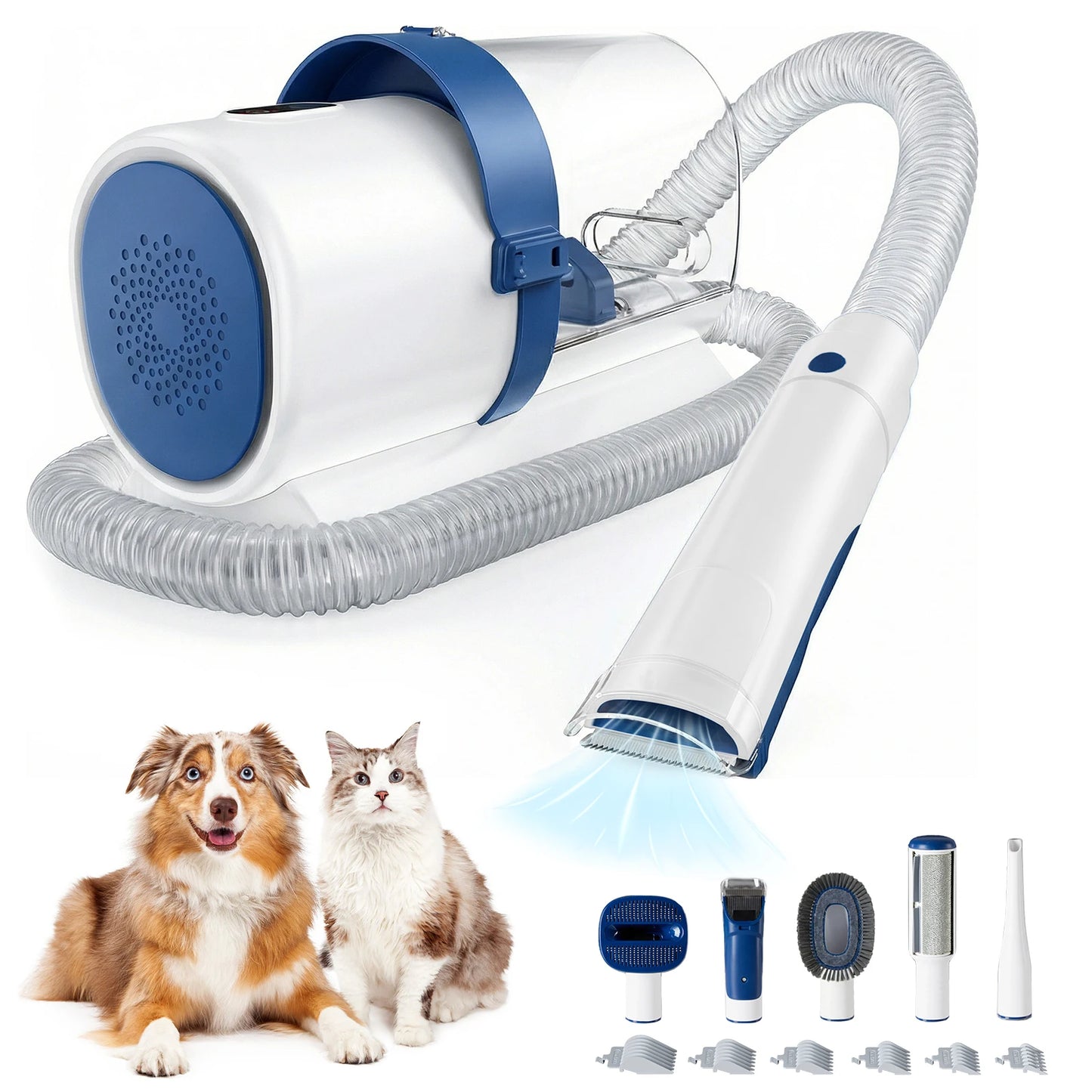 Professional Pet Grooming Vacuum Kit With Cordless Clippers For Cats
