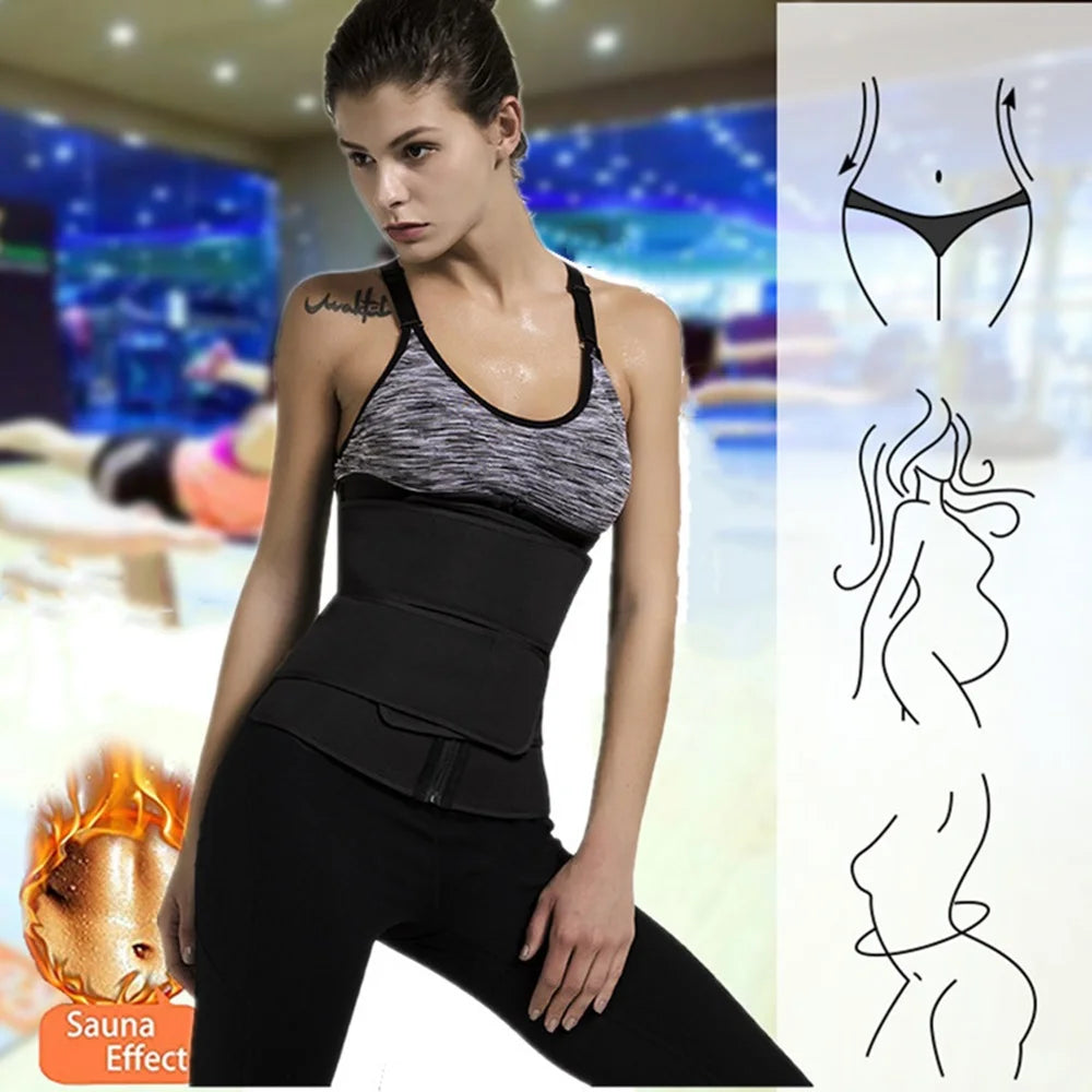 Waist Trainer Slimming Shapewear Belt Girdle Sweat Trimmer Workout