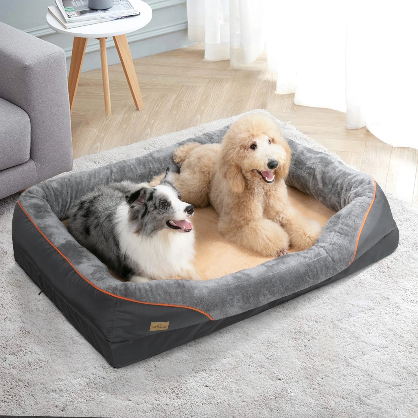 Bingopaw Dog Bed Hypoallergenic Waterproof With Removable Washable Cover