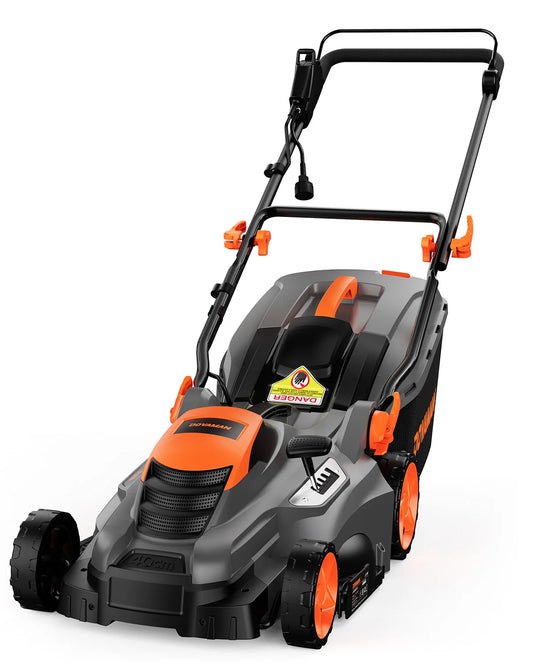 DOVAMAN 13Amp Corded Lawn Mower 2In1 Mulching Bagging