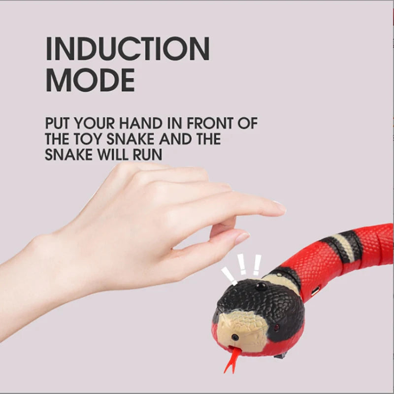 Automatic Cat Toy USB Charging Interactive Snake Teaser For Cats