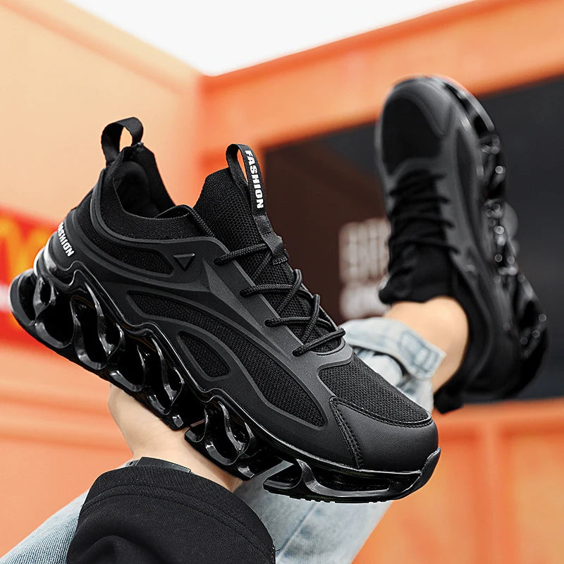 Men Casual Sneakers Lace Up Breathable Training Shoes