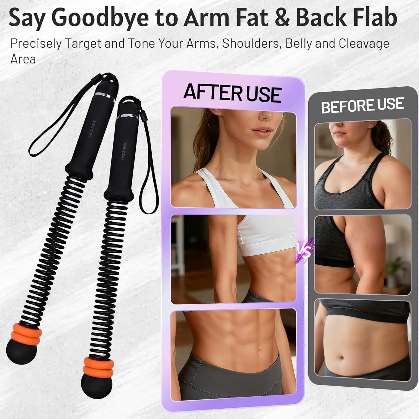 Ropeless Battle Rope With Adjustable Resistance For Full Body Workout