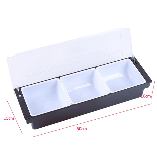 3/4/5/6 Compartment Seasoning Dispenser Caddy