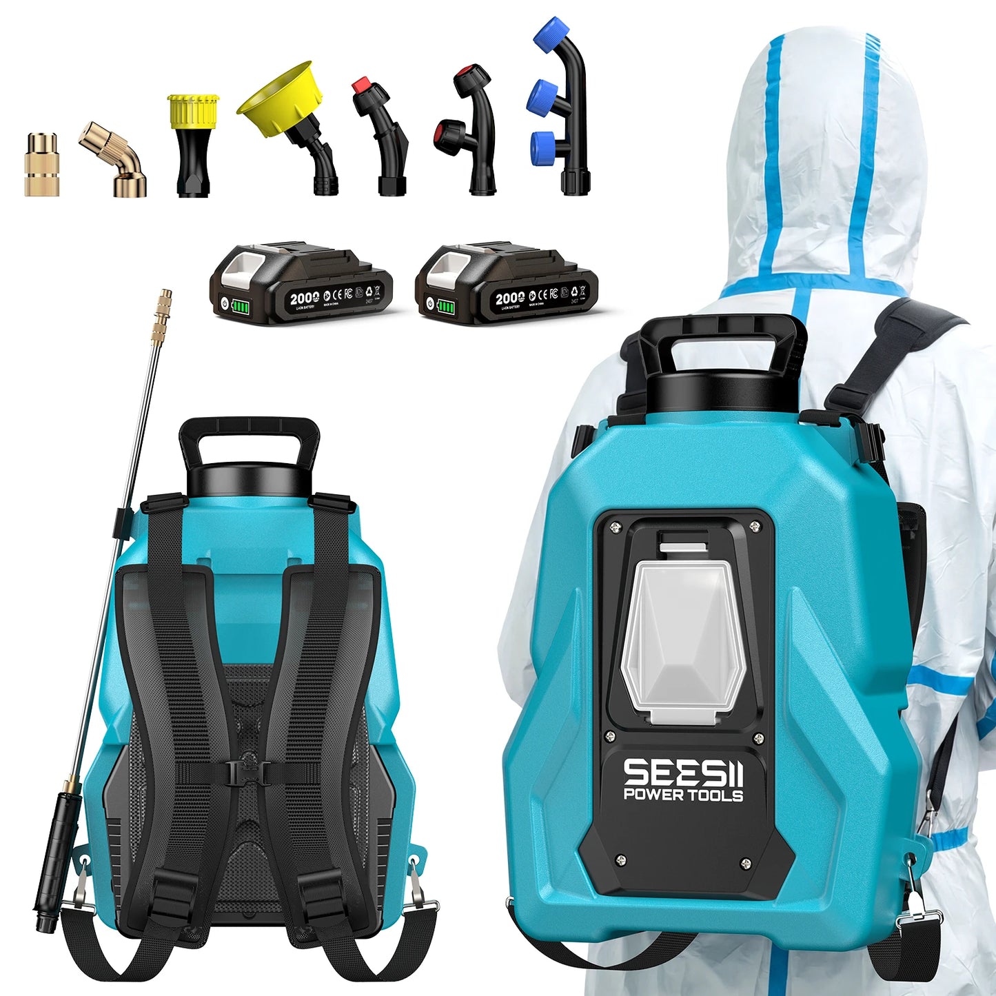 Seesii Electric Lithium Sprayer 100psi Yard Sprayer for Makita 18V