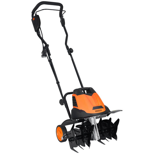 SucceBuy 12 Amp Corded Electric Tiller Cultivator For Garden