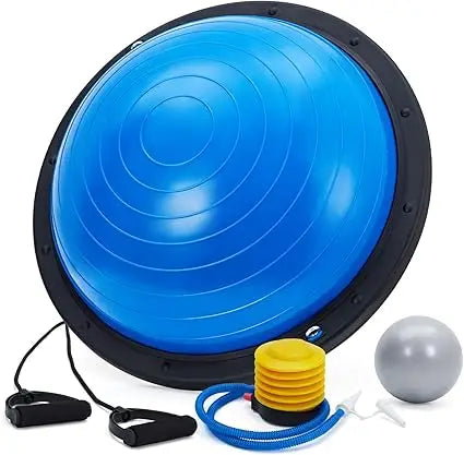 Half Exercise Ball Balance Trainer With Non-Slip Base For Yoga