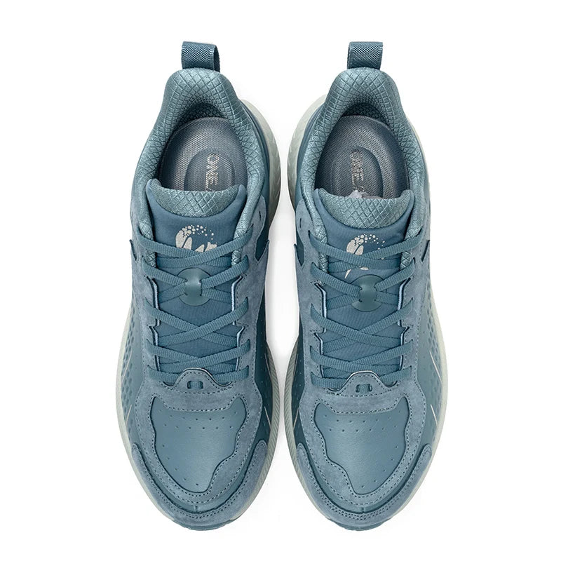 Onemix Waterproof Leather Running Shoes For Women Breathable Cushioned Comfort