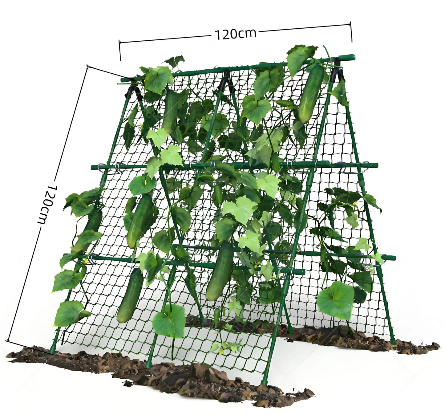 HiMISS Metal A-Frame Garden Trellis For Climbing Plants
