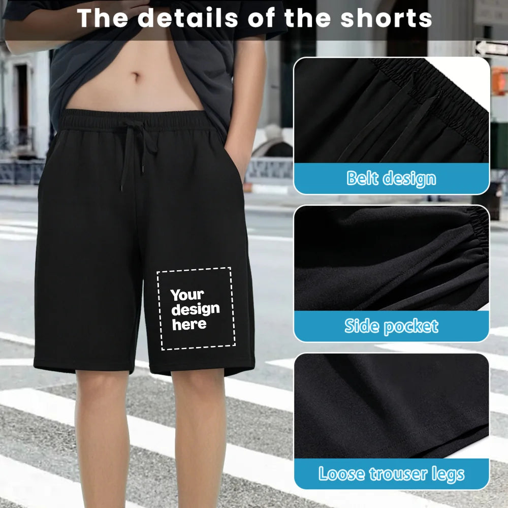 Custom Image Front Print Shorts For Men On Demand Apparel