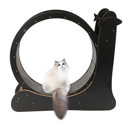 Cat Exercise Wheel Treadmill With Carpeted Runway Toy