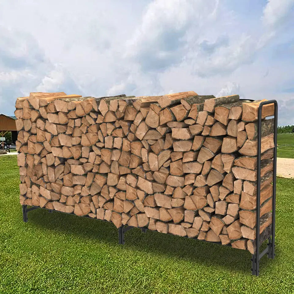 Heavy Duty Firewood Log Rack For Indoor And Garden Storage