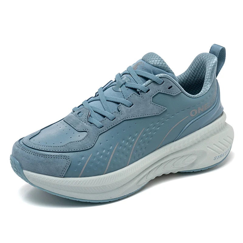 Onemix Waterproof Leather Running Shoes For Women Breathable Cushioned Comfort