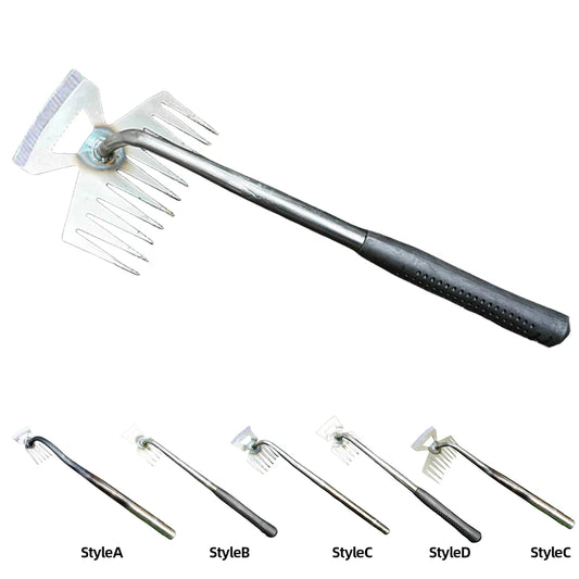2-In-1 Hand Weeder And Garden Rake Tool For Weeds Now