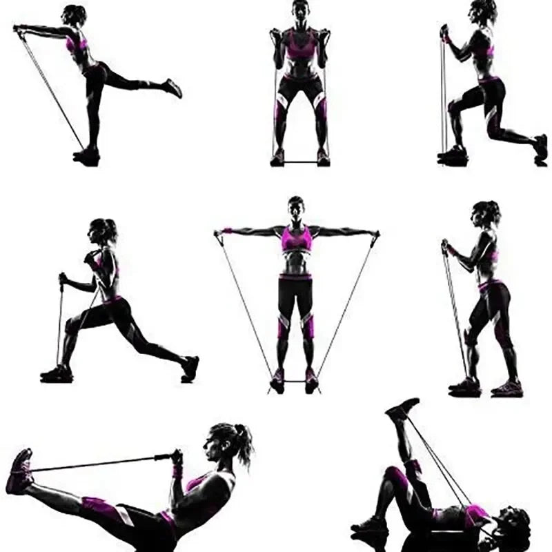 Resistance Bands With Handles For Home Gym And Portable Fitness
