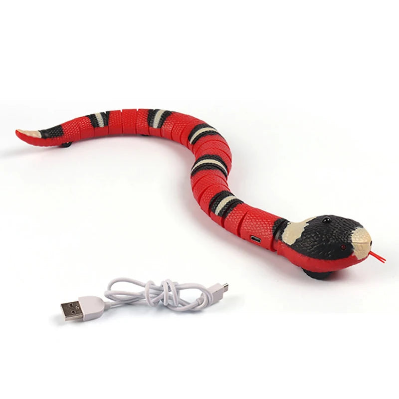 Automatic Cat Toy USB Charging Interactive Snake Teaser For Cats