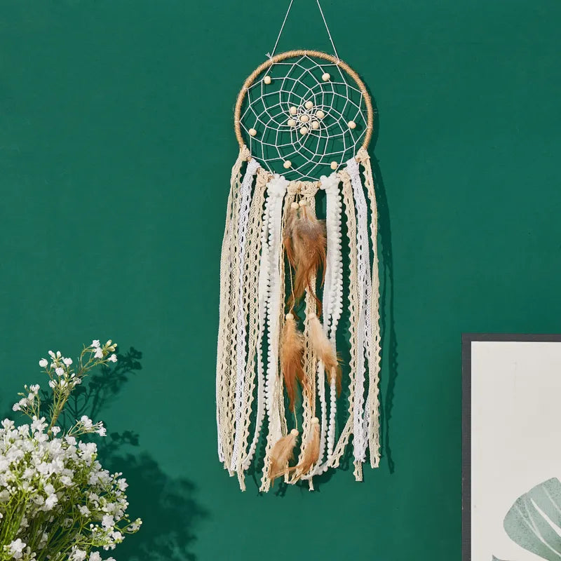 Dream Catcher 5-Piece Moon Dream Chaser Bohemian Wall Decor