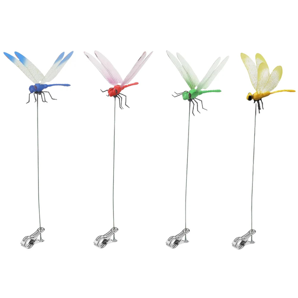 alloet Dragonfly Hat Clip Bug Deterrent Garden Decor