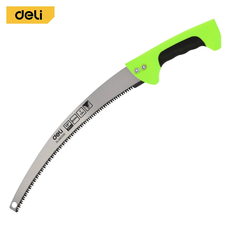 Deli Curved Hand Saw For Pruning And Gardening Tasks