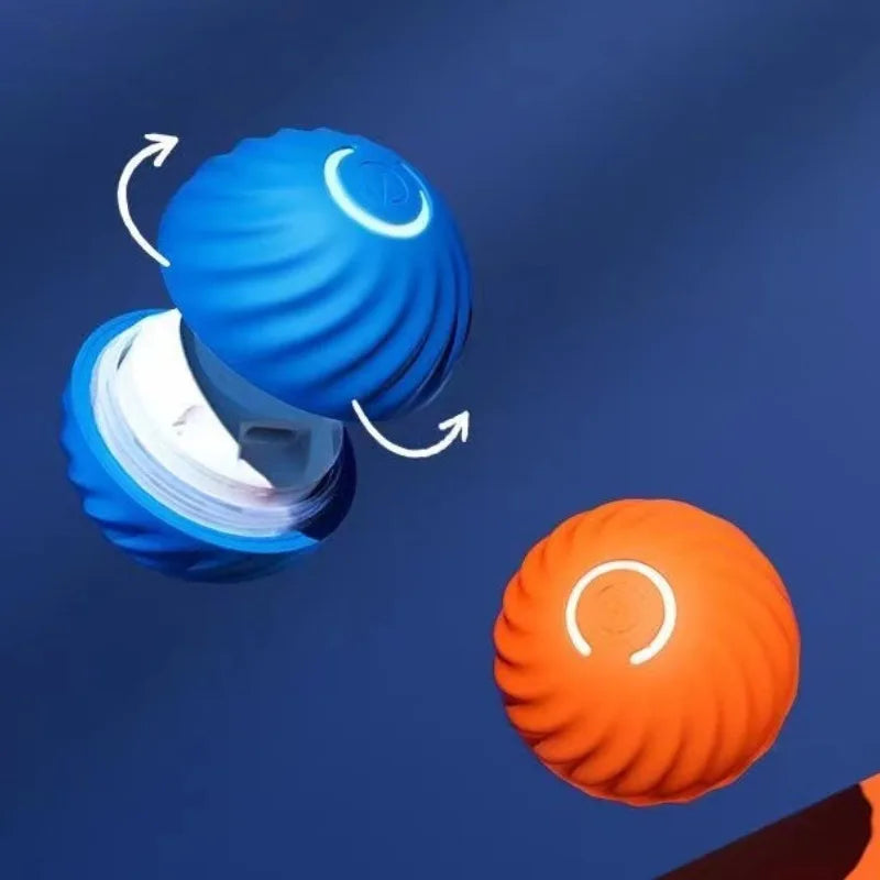 Automatic Moving Dog Toy Ball USB Rotating Chew Toy Puppies