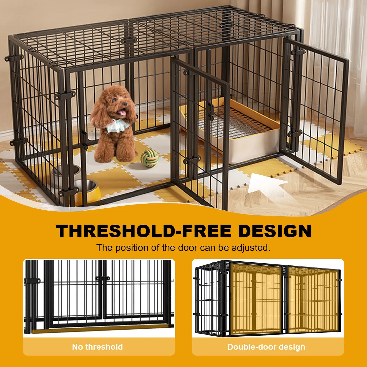 Puppy Playpen Heavy Duty Wire Dog Kennel For Puppies