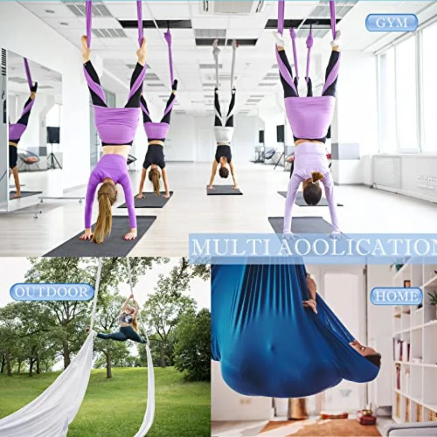 Aerial Silks Yoga Swing Set Anti Gravity Fitness Hammock