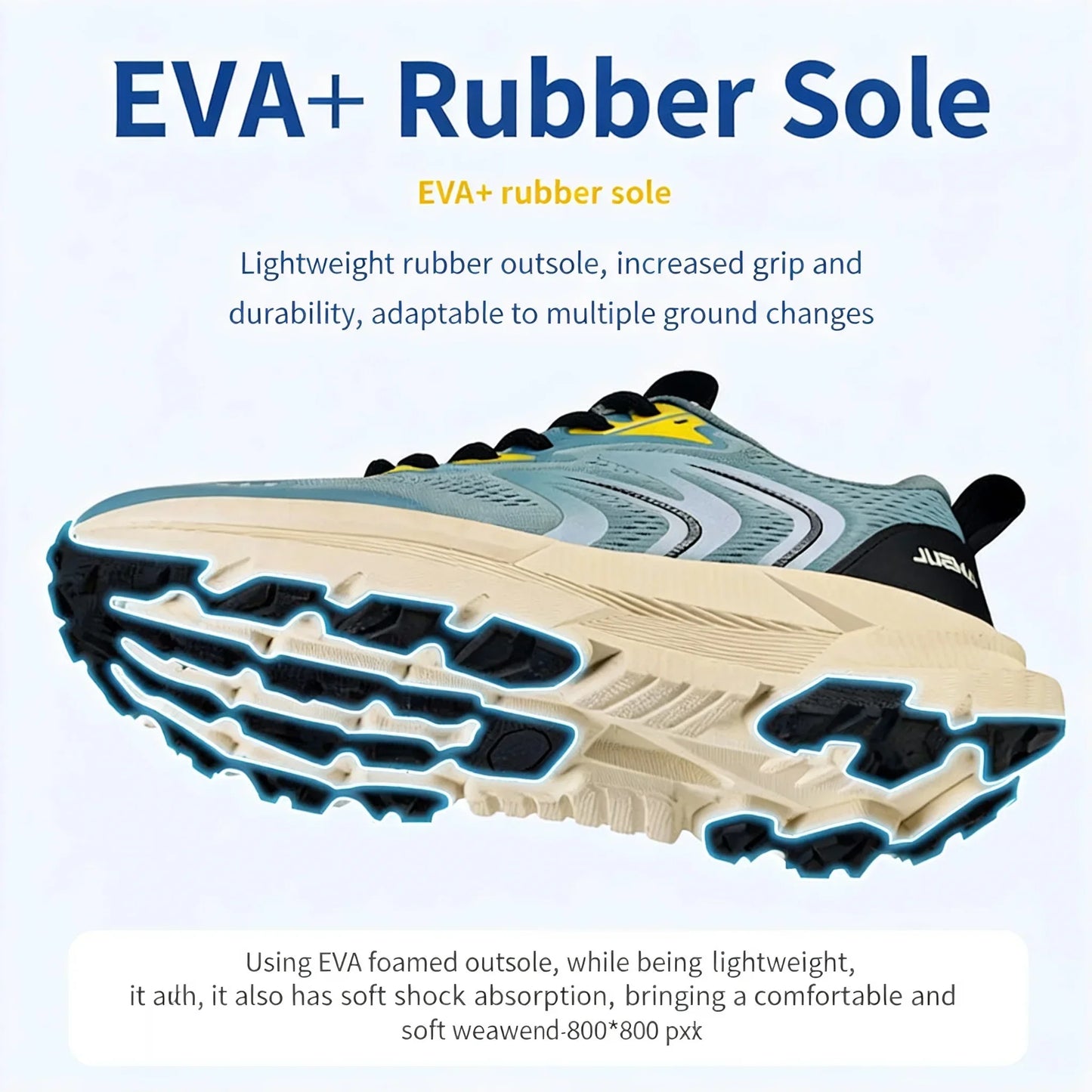 Unisex Running Shoes Cushioned Breathable Anti Slip For Marathon